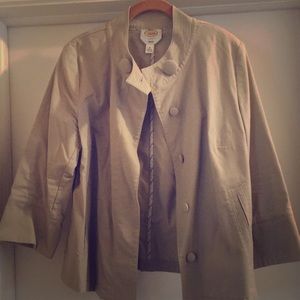 Talbots Khaki Jacket Size M/L
